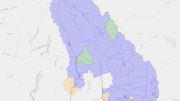 2008 Kootenay—Columbia poll map