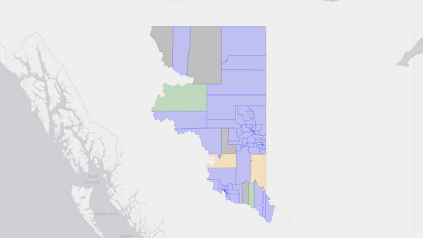 2008 Prince George—Peace River poll map
