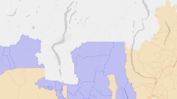 2008 British Columbia Southern Interior poll map