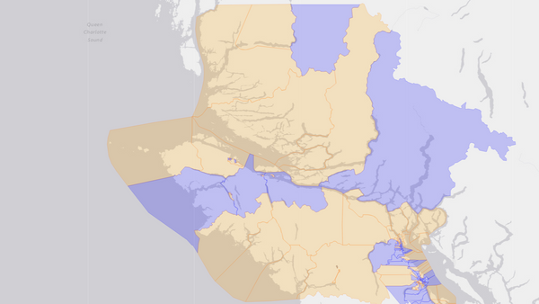 2008 Vancouver Island North poll map