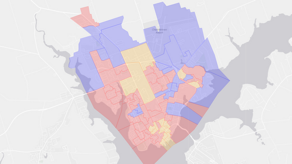 2011 Charlottetown poll map
