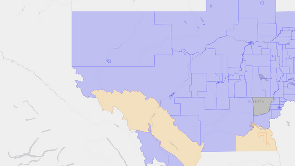 2011 Yellowhead poll map