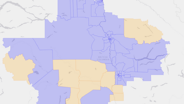 2011 Cariboo—Prince George poll map