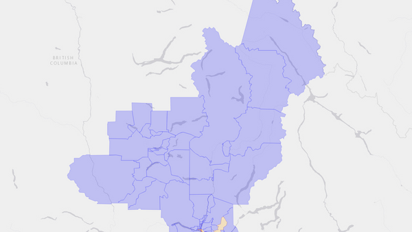 2011 Kamloops—Thompson—Cariboo poll map