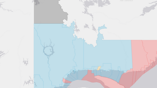 2015 Manicouagan poll map