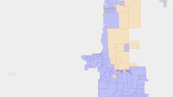 2015 Peace River—Westlock poll map