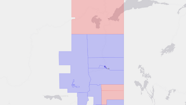2019 Fort McMurray—Cold Lake poll map