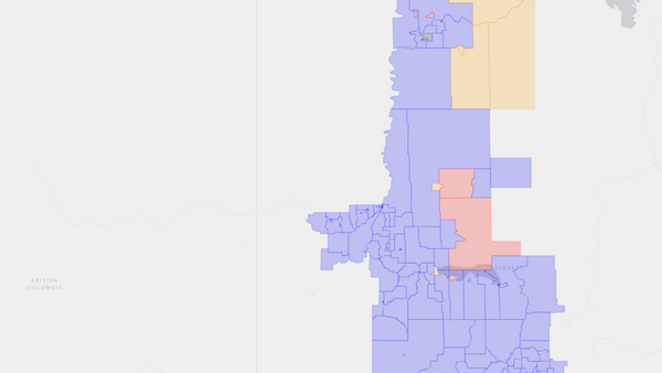 2019 Peace River—Westlock poll map