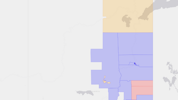2021 Fort McMurray—Cold Lake poll map