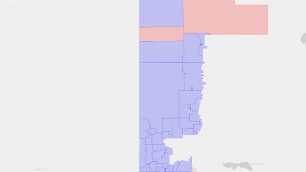 2021 Grande Prairie—Mackenzie poll map