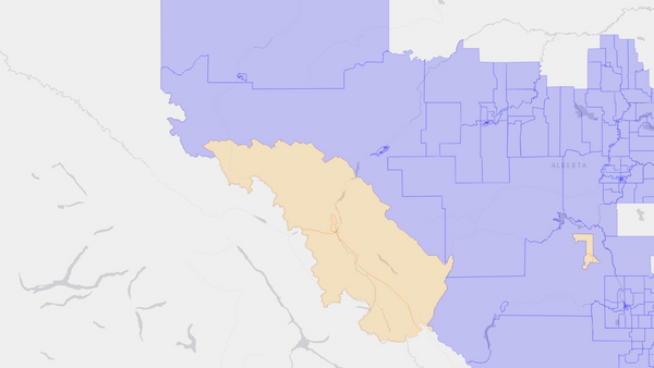 2021 Yellowhead poll map
