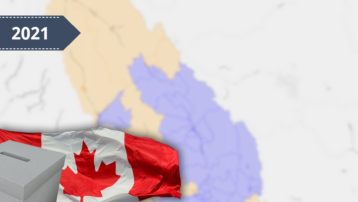 KootenayColumbia, BC 2021 Federal Election Results Map