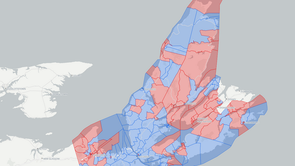 2025 Cape Breton—Canso—Antigonish poll map