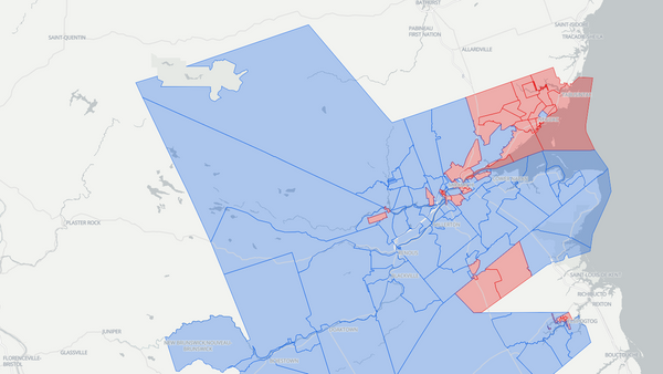 2025 Miramichi—Grand Lake poll map