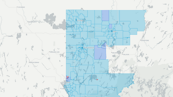 2025 Abitibi—Témiscamingue poll map