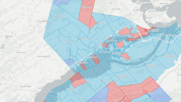 2025 Beauharnois—Salaberry—Soulanges—Huntingdon poll map
