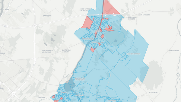 2025 Beloeil—Chambly poll map