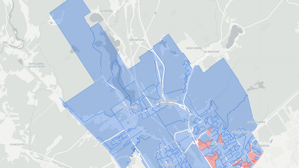 2025 Charlesbourg—Haute-Saint-Charles poll map