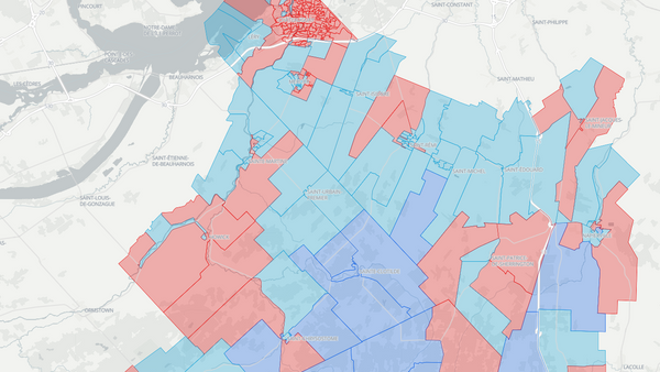 2025 Châteauguay—Les Jardins-de-Napierville poll map