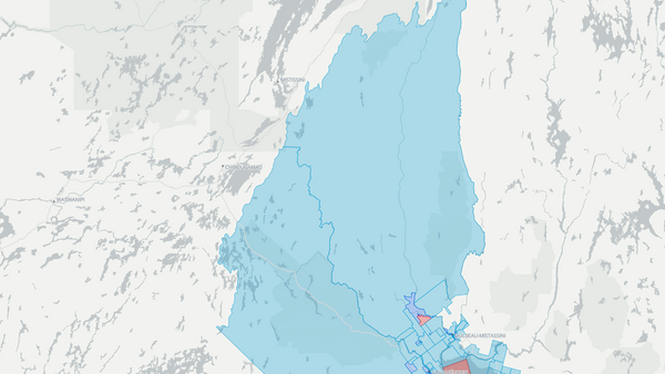 2025 Lac-Saint-Jean poll map