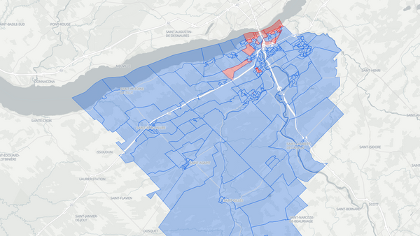 2025 Lévis—Lotbinière poll map