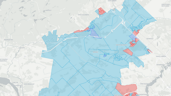 2025 Mirabel poll map