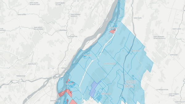 2025 Pierre-Boucher—Les Patriotes—Verchères poll map