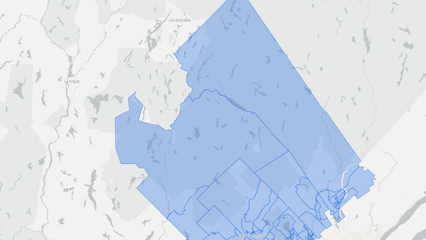 2025 Portneuf—Jacques-Cartier poll map