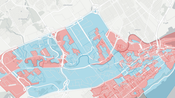 2025 Québec Centre poll map