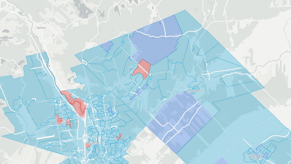 2025 Rivière-du-Nord poll map