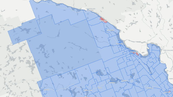 Algonquin—Renfrew—Pembroke 2025 poll-by-poll results map