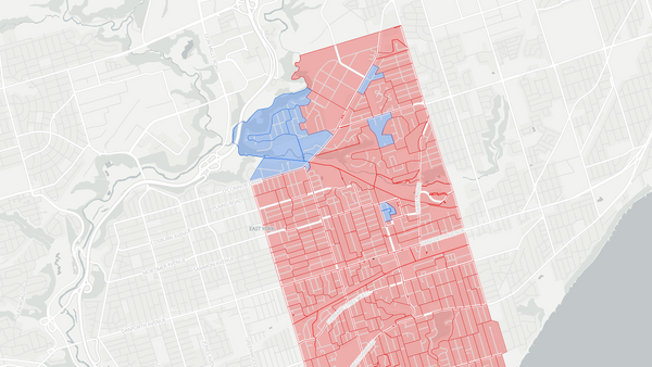 Beaches—East York 2025 poll-by-poll results map