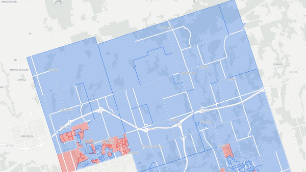 BowmanvilleâOshawa North 2025 poll-by-poll results map