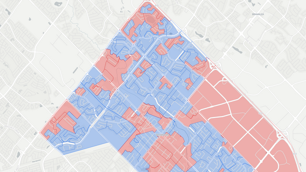 Brampton Centre 2025 poll-by-poll results map