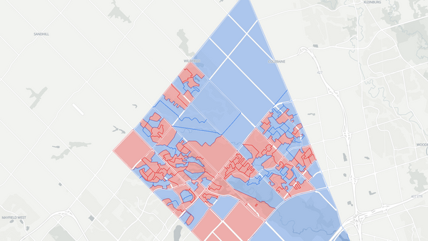 Brampton East 2025 poll-by-poll results map