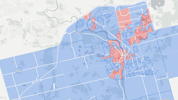 Cambridge 2025 poll-by-poll results map