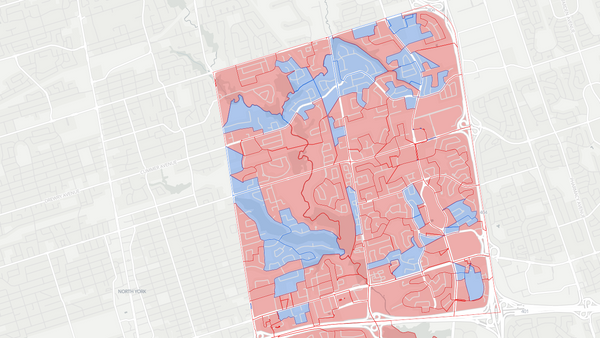 Don Valley North 2025 poll-by-poll results map