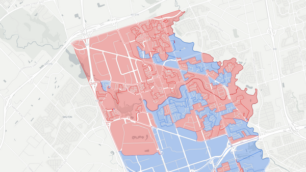 Etobicoke North 2025 poll-by-poll results map