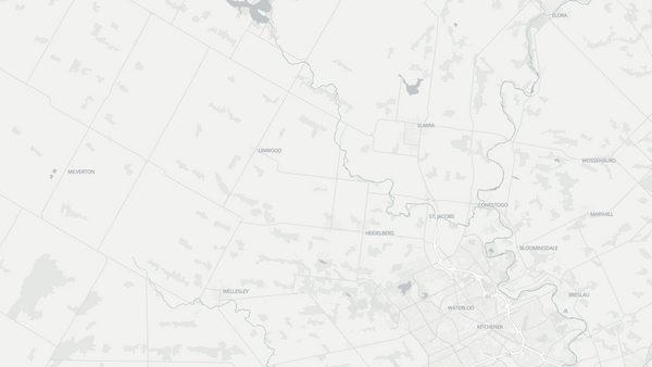KitchenerâConestoga 2025 poll-by-poll results map