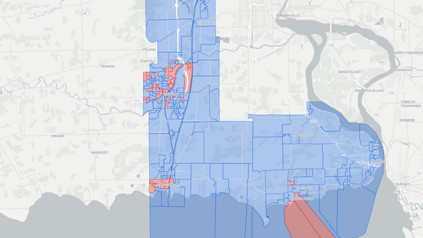 Niagara South 2025 poll-by-poll results map