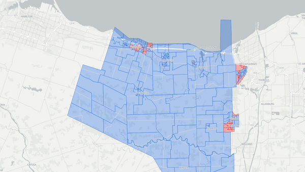 Niagara West 2025 poll-by-poll results map