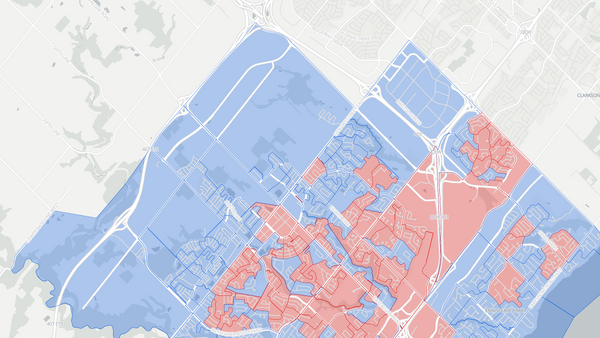 Oakville East 2025 poll-by-poll results map