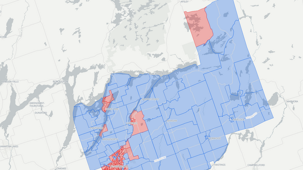 Peterborough 2025 poll-by-poll results map