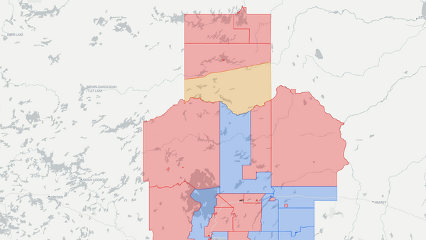 Thunder BayāSuperior North 2025 poll-by-poll results map