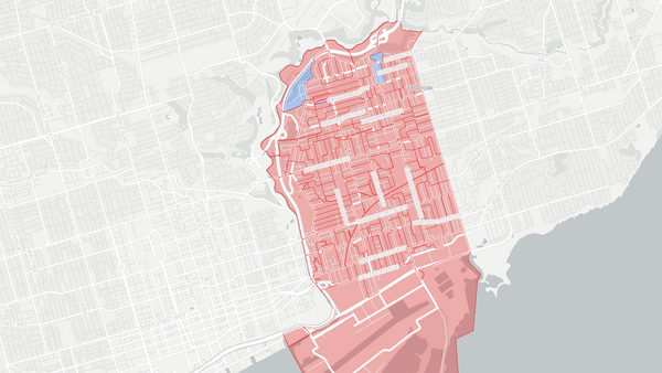 Toronto—Danforth 2025 poll-by-poll results map