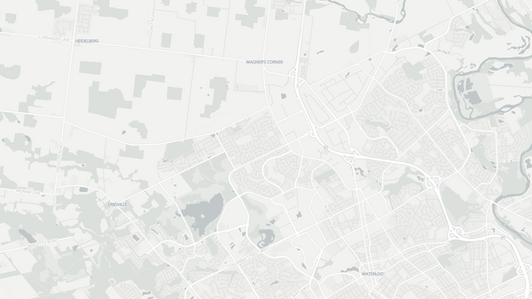 Waterloo 2025 poll-by-poll results map