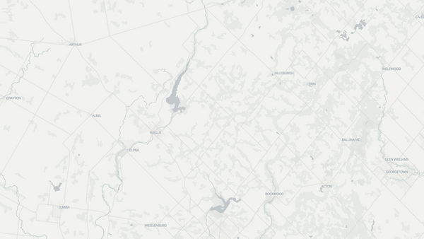 Wellington—Halton Hills North 2025 poll-by-poll results map
