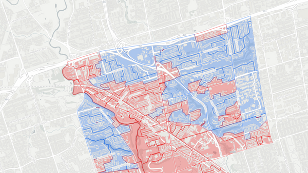 York SouthâWestonâEtobicoke 2025 poll-by-poll results map
