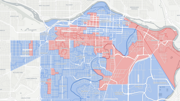 Calgary Centre 2025 poll-by-poll results map