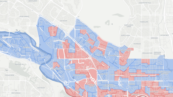 Calgary Confederation 2025 poll-by-poll results map